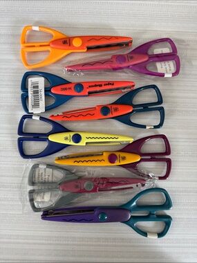 ✂️ 🆕Bulk Decorative Craft Scissors – Paper Shapers Lot (Teacher Cleanout) 🎨